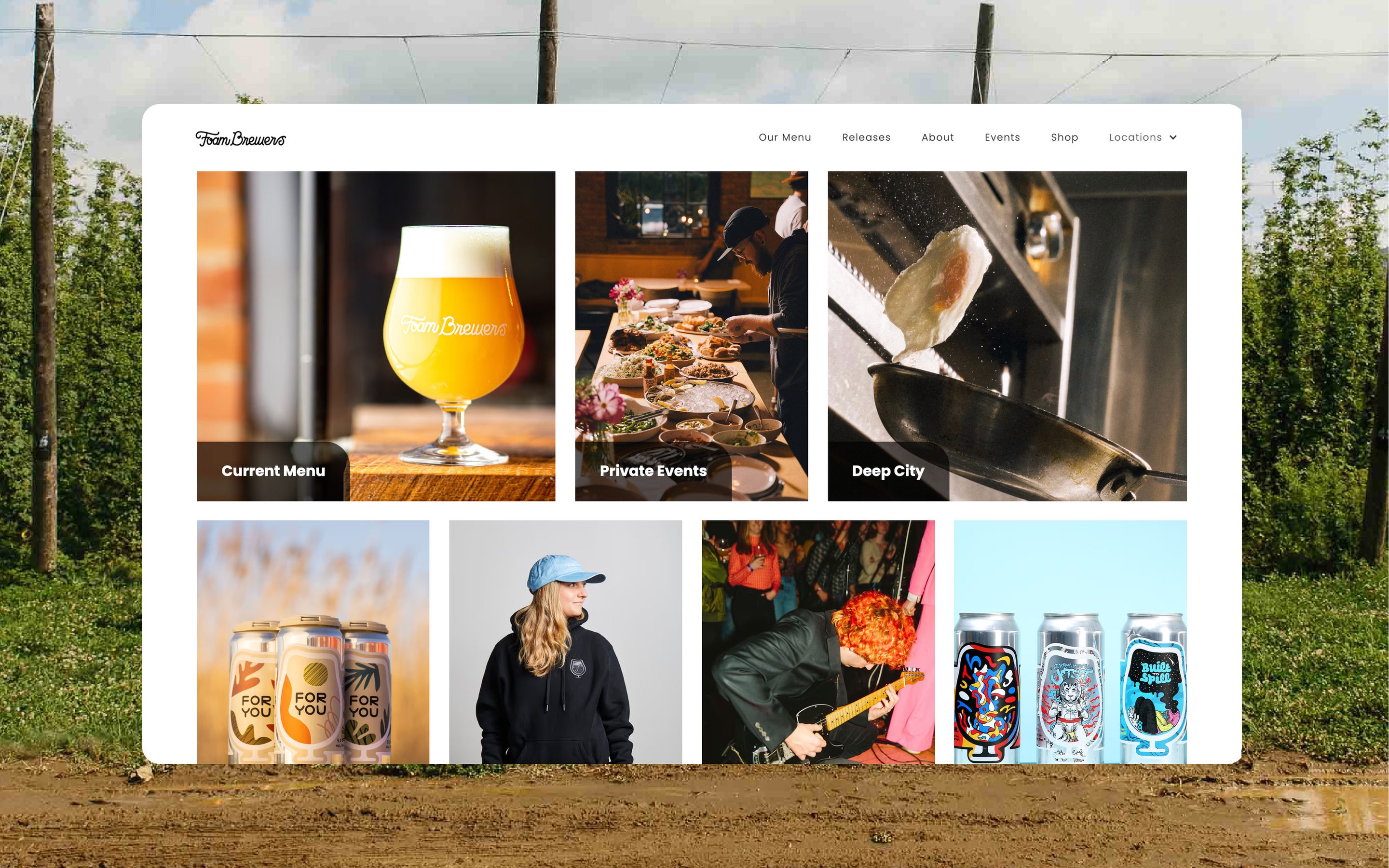 The Foam Brewers site, its cover from the archive.